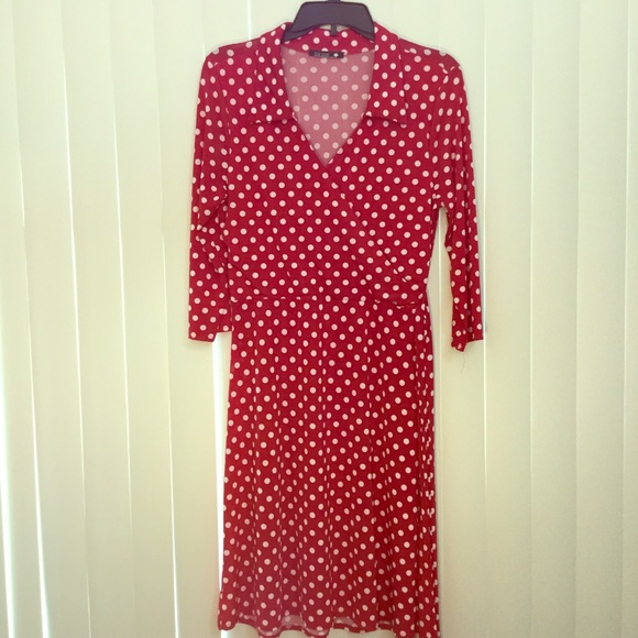 Star Vixen Dresses & Skirts - Red/White Polka Dot Dress